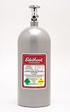 50 Nitrous System Nitrous Bottle 10 lb. w/o Gauge Aluminum Silver Powder-Coated Not For Sale Or Use On Pollution Controlled Motor Vehicles