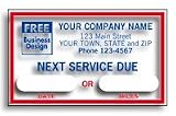 Static Cling Windshield Label - Service Label