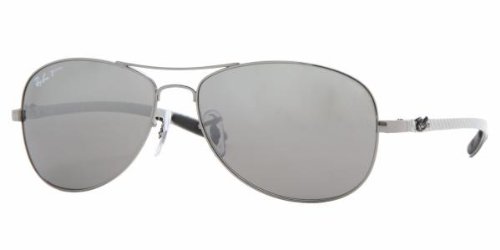 Ray Ban Sunglasses RB 8301 Tech 004 N8 Gunmetal Grey Mirror Silver Gradient P... product image