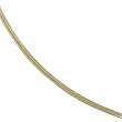 14K Yellow Gold Solid 3-Strand Spiral Chain Necklace