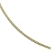 14K Yellow Gold Solid 3-Strand Spiral Chain Necklace