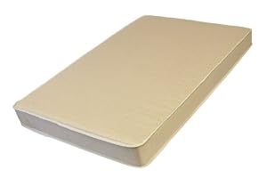 L A Baby Organic Compact Porta Crib Pad, White