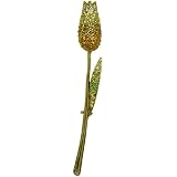 Yellowtulip Rhinestone Flower Pin Brooch