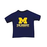 Michigan Wolverines Navy Toddler Biggest Lil' Wolverine Fan T-shirt