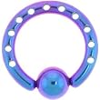 10 Gauge Industrial Punched Purple-Blue Titanium Bcr
