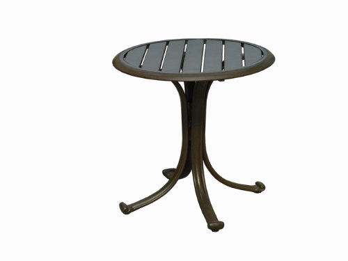 Panama Jack Outdoor Island Breeze Patio End Table with Slatted Aluminum Top On Sale