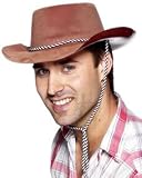 Brown Flock Cowboy Hat