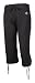 Adidas DA Q2 Knit Capri ClimaLite 3/4 Damen Caprihosen Fitnesshosen Trainingshosen Sporthosen Freizeithosen Turnhosen 3/4 Capris Jogginghosen für Frauen schwarz 36