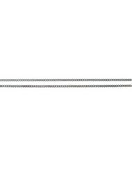 30" 2.25 mm Continuous Flat Curb Link Chain in Sterling Silver