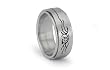 Stainless Steel Lady Spinner Ring 8mm