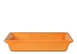 Emile Henry - 869602 - Plat Rectangulaire Céramique Émaillée - Coloris Pamplemousse - 38,5 x 26 - 3,30 L