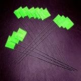 Keson STK21G Std-Green Standard Surveyor's Stake Flag (2-1/2" X 3-1/2") 21" wire, 100-lot bundle