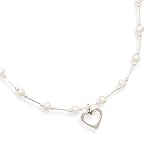 Cultured Pearl Adjustable Sterling Silver Necklace, 14 + 2 in Ext long, Child-Size