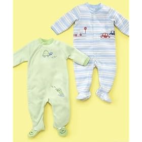 Little Me Baby Girl or Boy Footies