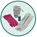 Accessory Package Detergent, - Rubber Gloves, Laundry Bag, Size 4, Large, Model 9310