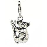 T20 – 1 x Silver Plated Koala Clip On Charm for Thomas Sabo Style Charm Bracelet