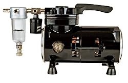 Euro Tec Airbrush Compressor 110 Volt 10A with pressure gauge Harder & Steenbeck 160060