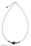 Pearl and amethyst choker, 'Little Princess' 0.4