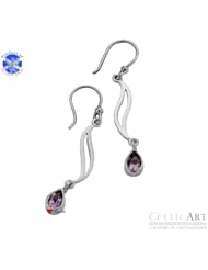 Sterling Silver Earrings Amethyst (E081AME)