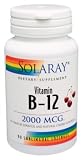 Solaray - Vitamin B-12, 2000 mcg, 90 lozenges Lozenges lozenges