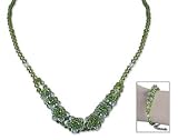 Jewelry set, 'Jade Crystals' 1 W 17 L