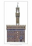 Art Poster Print - Palazzo Vecchio - Artist: Firenze - Poster Size: 23.50 X 33.00 inches