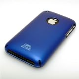 Apple iPhone 3G Soft Polycarbonate Slim fit Case -Blue (Cozip Brand) Plus Smudge Free Screen Protector-Made in Korea
