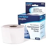 DYMO White 2-1/2X3-1/2 Card Stock 300 Per Roll
