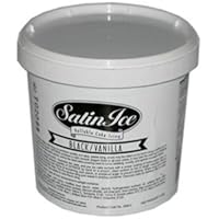 Satin Ice Rolled Fondant - Black - Vanilla - 2 lb