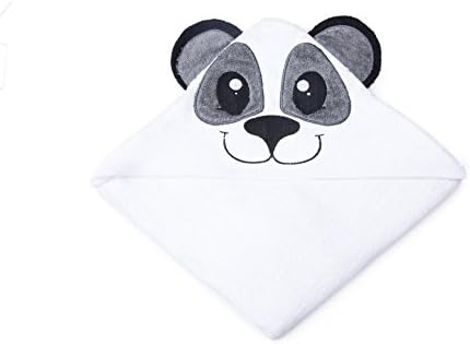 Super Soft- PANDA - Cute HOODEDBABY TOWEL - Children and Toddlers up to Age 5 - 100% ORGANIC NATURAL Bamboo - Antibacterial - Hypoallergenic