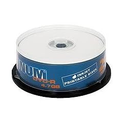 Platinum 4,7 GB Printable DVD-R DVD-Rohlinge (8x Speed) in 25er Spindel