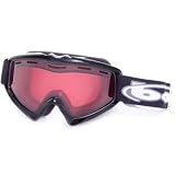 Bolle X-9 OTG Goggle,Shiny Black,Vermillon Lens