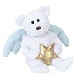 Ty Beanie Babies STAR Angel Bear Plush (Holding Gold Star)
