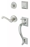 Baldwin 85320.150.RENT Madison Sectional Trim Right Hand Handleset with Classic Lever, Satin Nickel