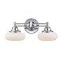 Landmark Lighting Bathroom 67036 Metro 2 Light Bath Bar in Polished Chrome Polished Chrome