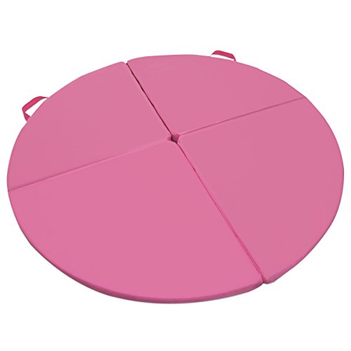 Greatgymats 5'x2" Pole Dance Yogo Exercise Mat, Pink, Foldable