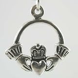 Claddagh Charm or Pendant in Sterling Silver, #11854