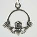 Small Claddagh Pendant in Sterling Silver, #11854