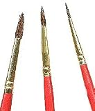 3 Sabel Hair Paint Brushes