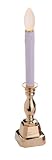 Bethlehem Lighting Stowe Battery-Operated 12-Inch Brass Candle with LED White/Amber Flicker Bulb