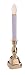 Bethlehem Lighting Stowe Battery-Operated 12-Inch Brass Candle with LED White/Amber Flicker Bulb