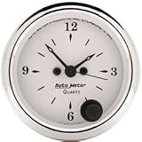 Auto Meter | 1686 2 1/16 Old Tyme White - Clock