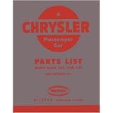 1949 CHRYSLER Parts Book List Guide Catalog by Chrysler