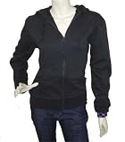 Plain Black Ladies Hoodie