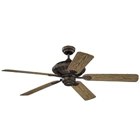 Monte Carlo 5CZ52RB Cozumel, 52-Inch 5-Blade Outdoor Ceiling Fan, Roman Bronze Motor... by Monte Carlo