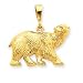 14k Polar Bear Charm