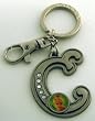 Tinker Bell Letter C Pewter Key Chain