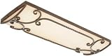World Imports Lighting 7204-35 Fluorescent Bristol Linear Flush Mount Fixture, Antique Oak