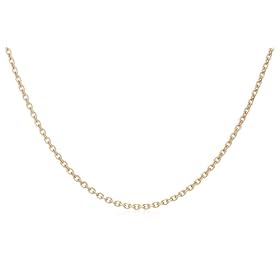 14k Yellow Gold 1.7mm Diamond-Cut Cable Chain Necklace, 18"