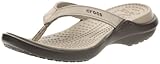 crocs Women's Capri IV Sandal,Mushroom/Espresso,9 M US